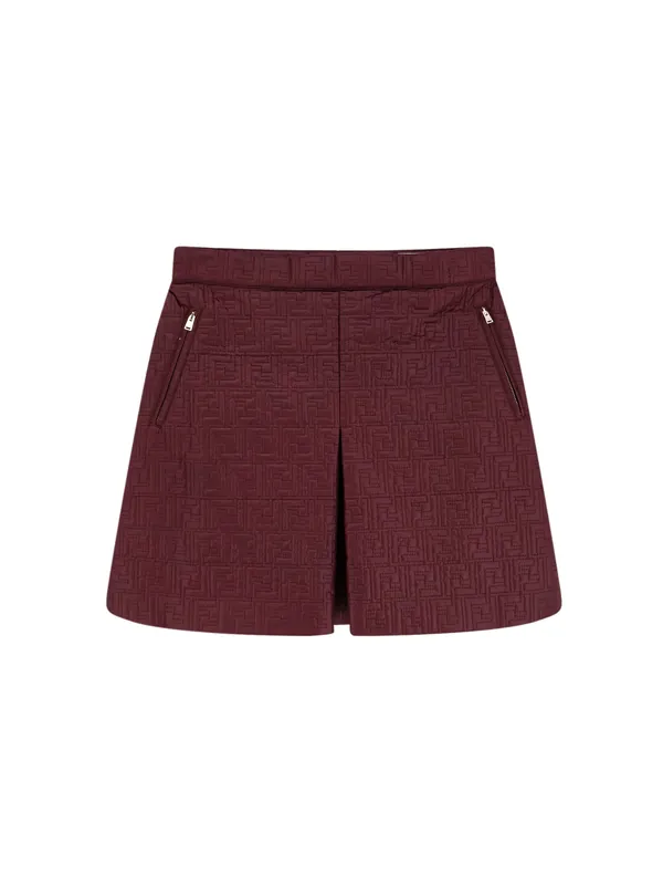 Quilted Nylon Mini Skirt - Fendi