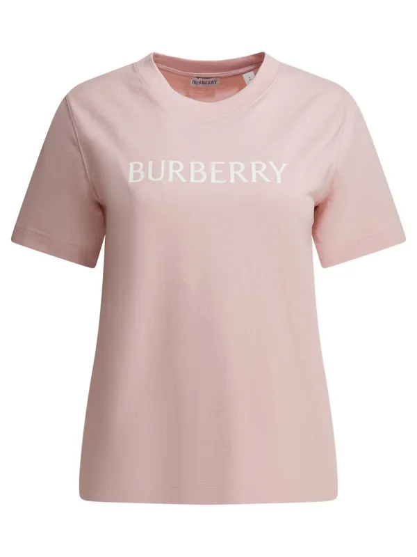 Cotton T-Shirt With Logo T-Shirts Pink