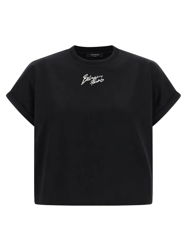 Cropped T-Shirt Black