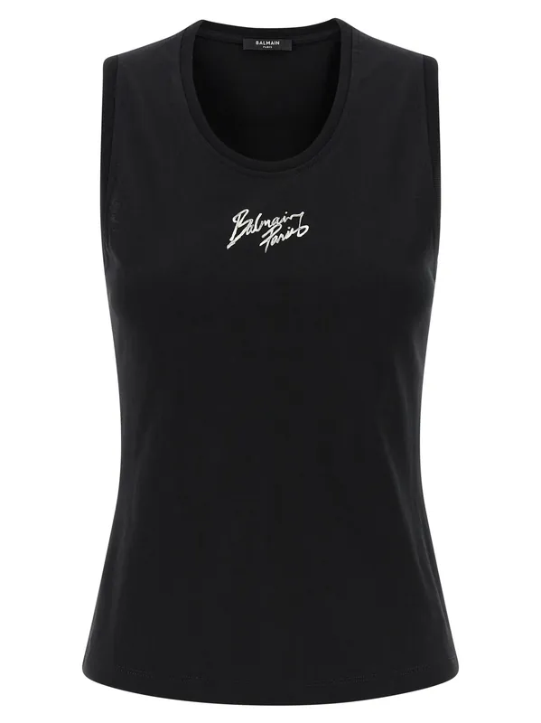 Balmain Paris Tops Black