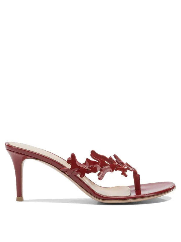 Ocean Thong 70 Mm Sandals Red - Gianvito Rossi