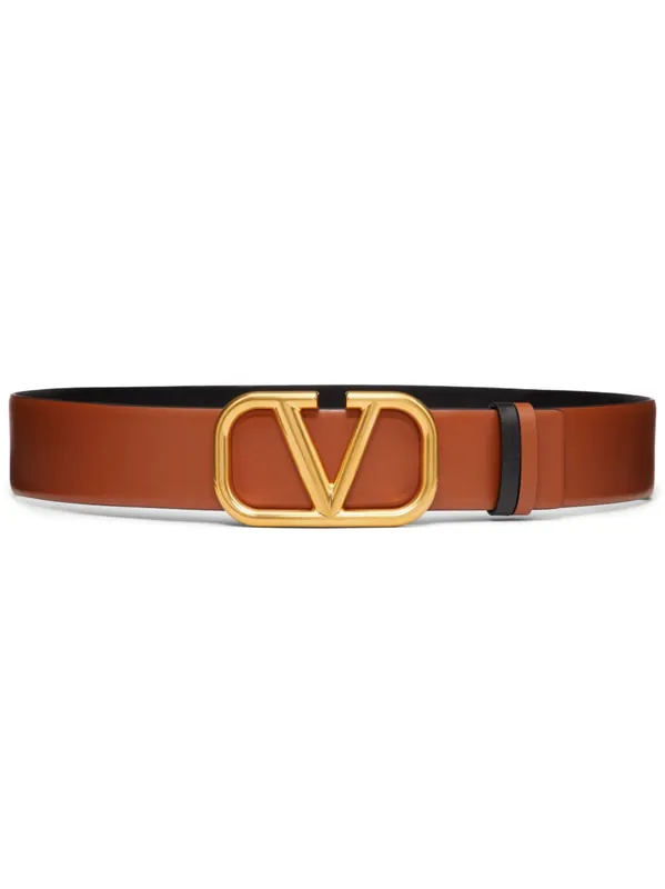 Leather Reversible Vlogo Belt - Valentino Garavani