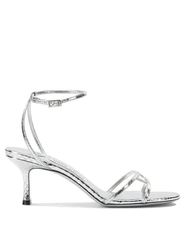 Leo 100mm Sandals Silver - Jimmy Choo