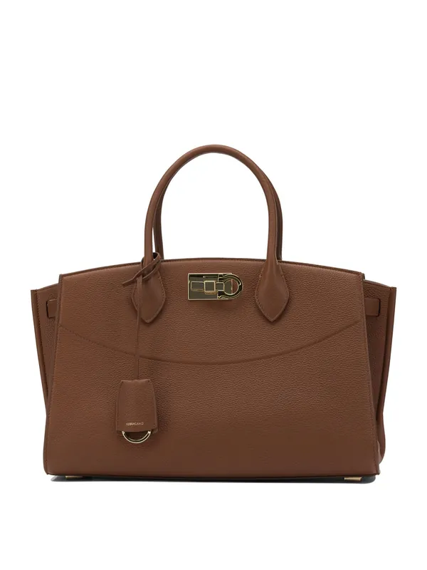 Studio Soft Handbags Brown - Ferragamo
