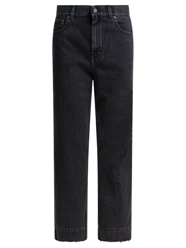 High-Waisted Jeans Black