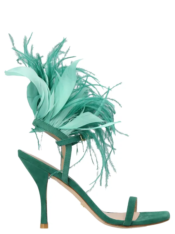 Plume Sandals Green - Stuart Weitzman