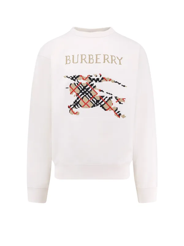 Cotton Sweatshirt With Logo Embroidery - Burberry