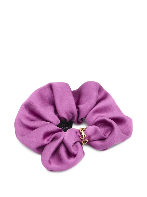 Silk Scrunchie - Saint Laurent