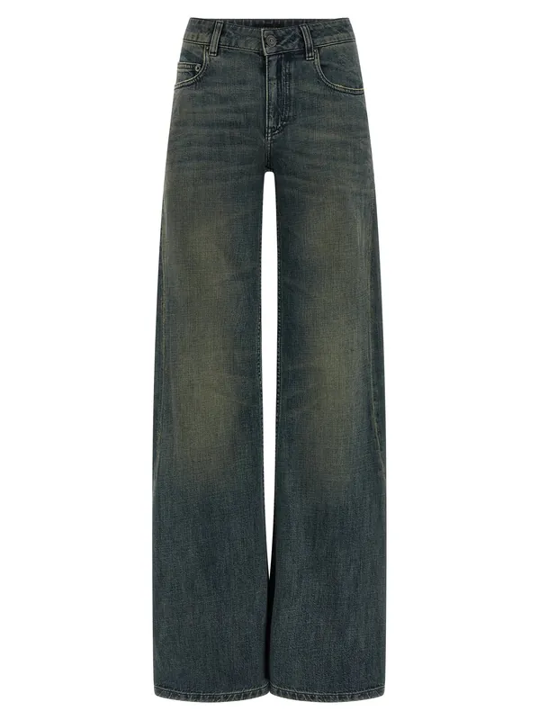 A Gamba Ampia Jeans Blue - Balenciaga