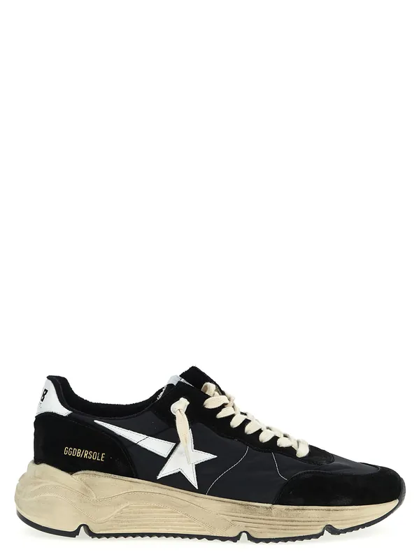Running Sole Sneakers White/Black - Golden Goose