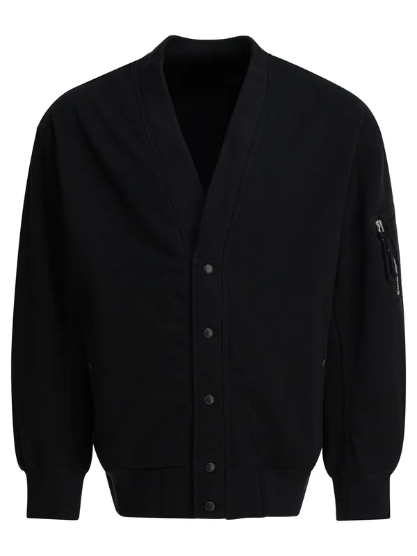 Cotton Cardigan Knitwear Black - Comme Des Garçon