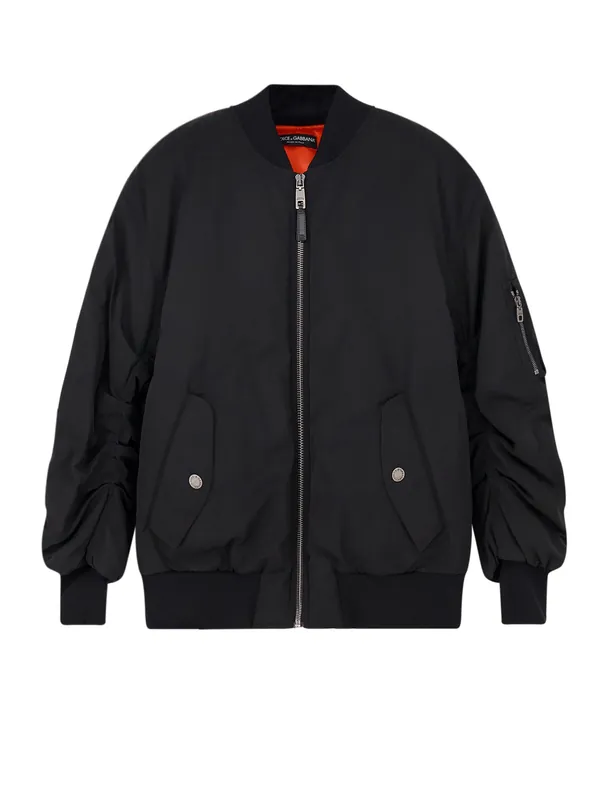 Nylon Jacket With Wrinkled Effect - Dolce & Gabbana