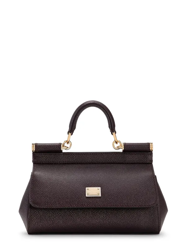 Sicily Small Leather Shoulder Bag - Dolce & Gabbana
