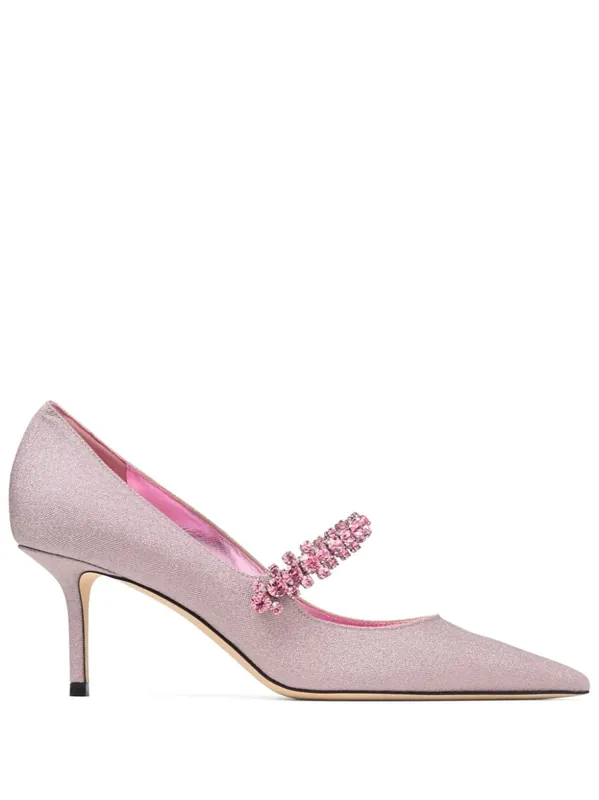 Bing 65 Glittered Leather Pumps - Jimmy Choo