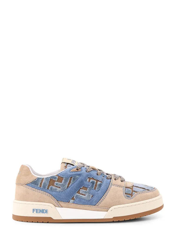 Suede Sneakers With Ff Inserts - Fendi