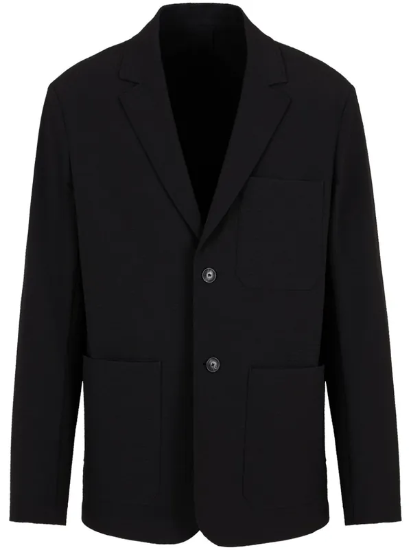 Nylon Single-Breasted Jacket