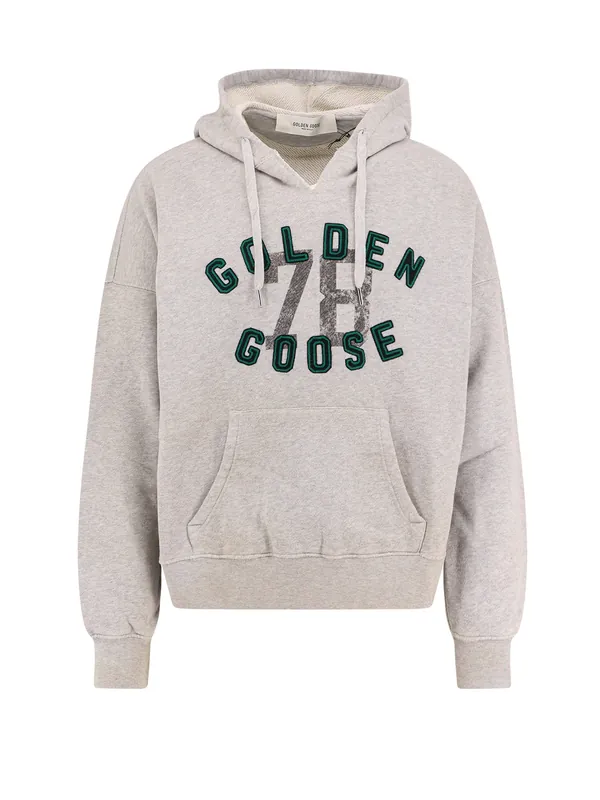 Used Effect Cotton Sweatshirt - Golden Goose