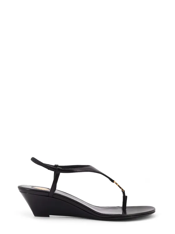 Bridget 40 Rive Gauche Leather Sandals - Saint Laurent