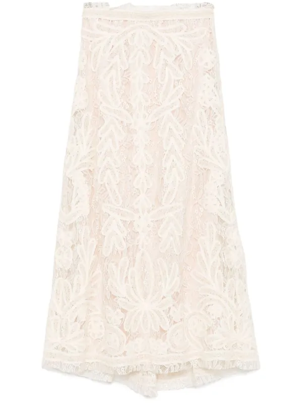 Lace Midi Skirt - P.A.R.O.S.H.