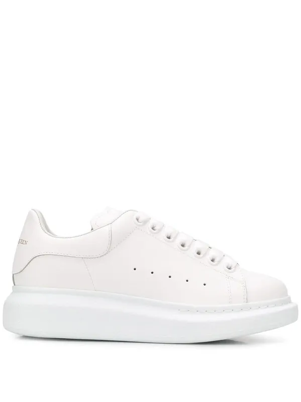 Oversize Leather Sneakers - Alexander McQueen