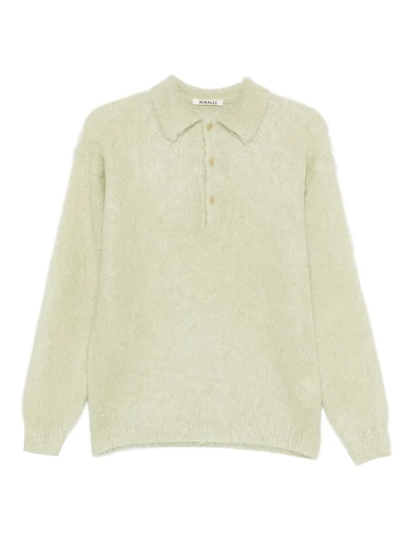 Wool Polo Shirt - Auralee