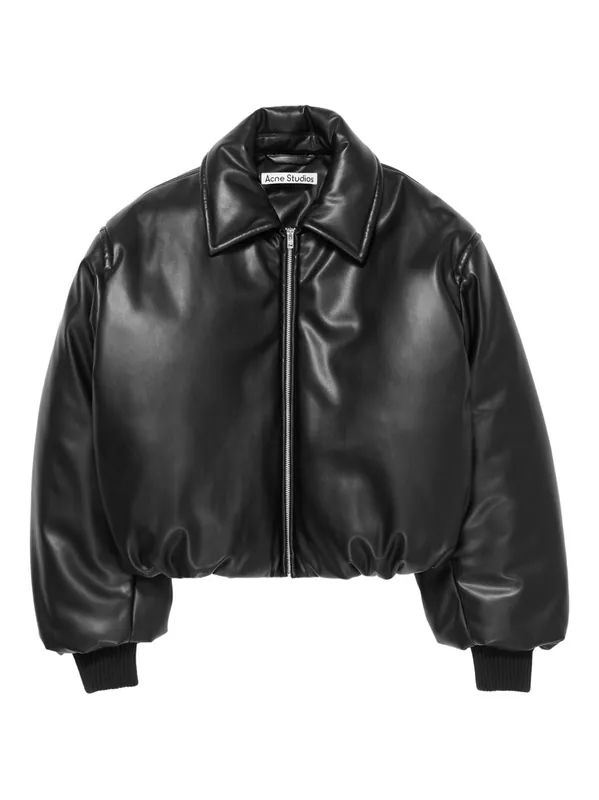 Faux Leather Bomber Jacket - Acne Studios