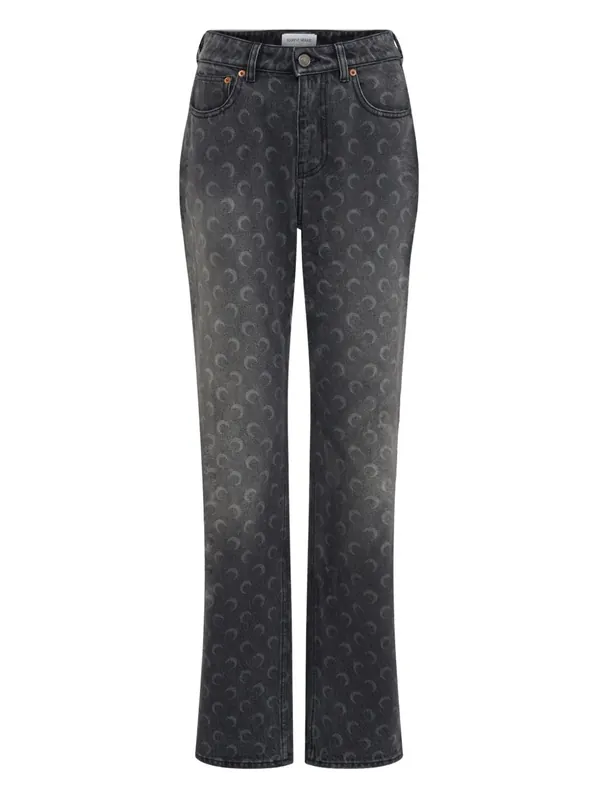 Moon Denim Cotton Jeans - Marine Serre