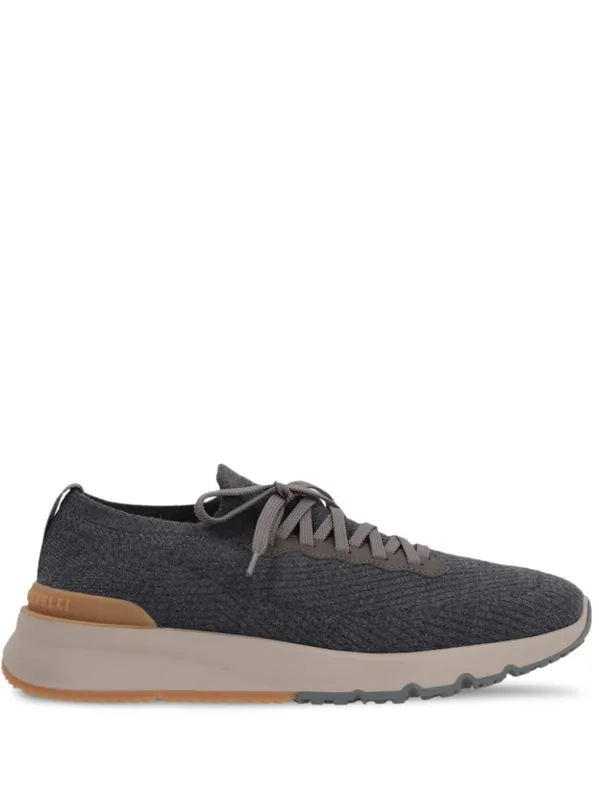 Wool Sneakers - Brunello Cucinelli