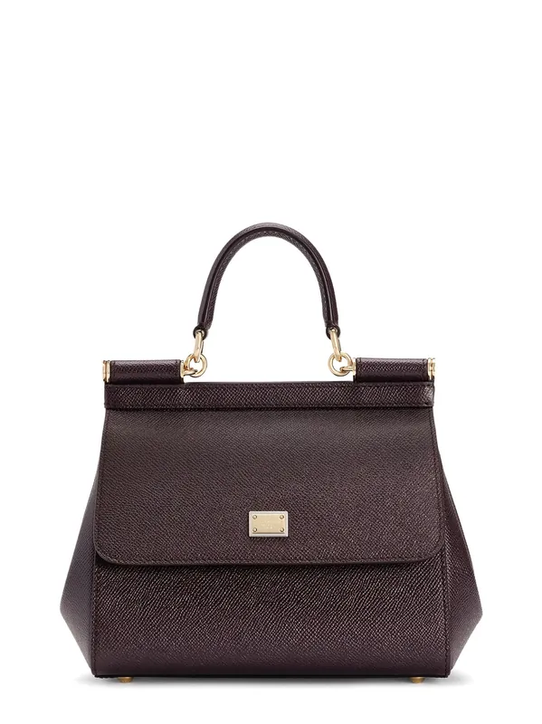 Sicily Medium Leather Shoulder Bag - Dolce & Gabbana