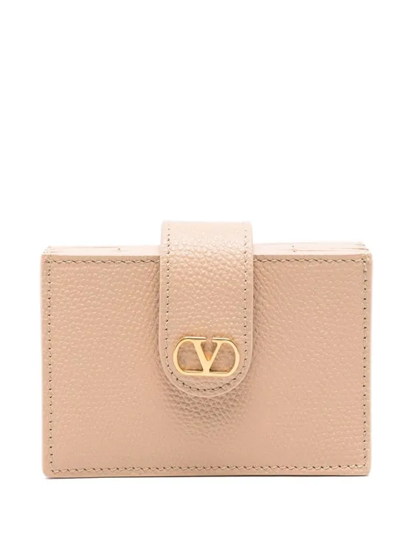 Vlogo Signature Leather Card Case - Valentino Garavani