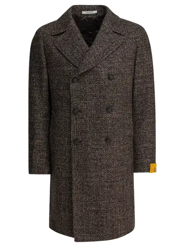 Long Wool Coat Jackets And Coats Brown - Tagliatore