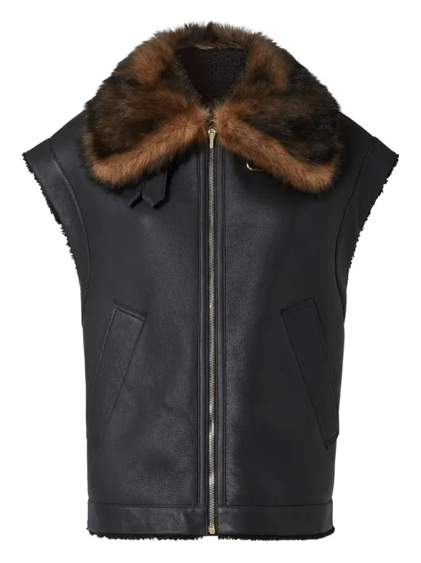 Nappa Shearling Gilet - Fendi