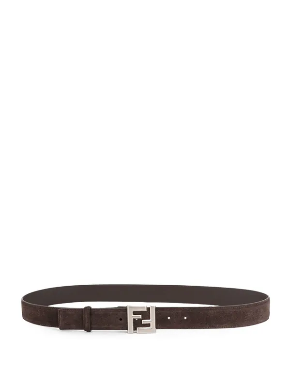 Squared Ff Suede Belt - Fendi