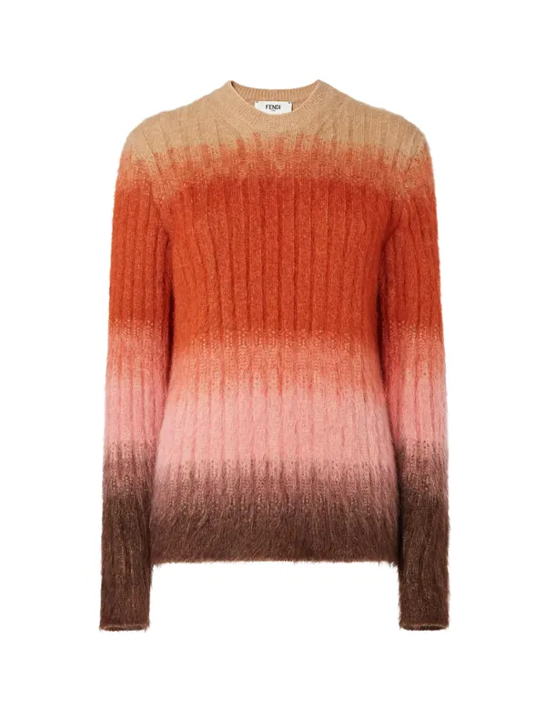 Mohair And Wool Blend Sweater - Fendi