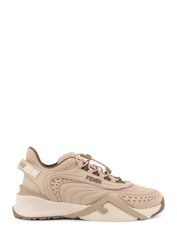 Flow Sneakers With Embossed Logo On The Side - Fendi