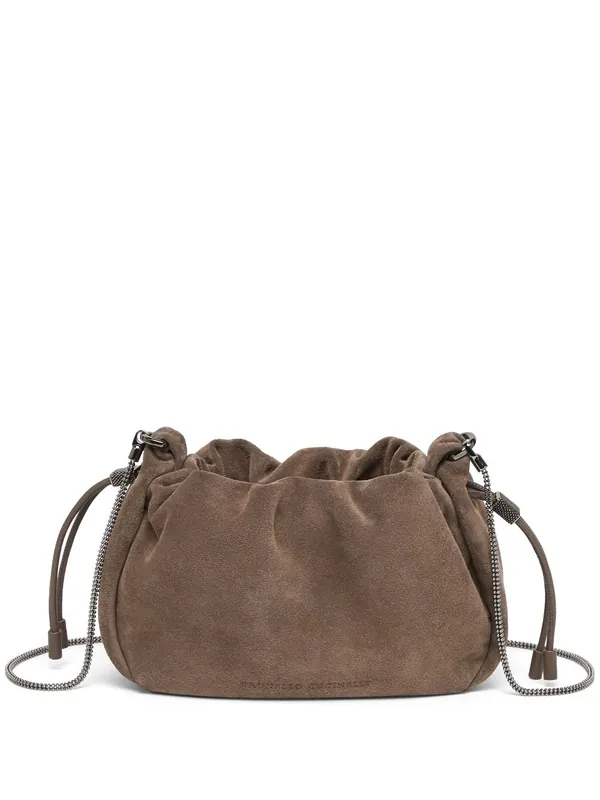 Leather Shoulder Bag - Brunello Cucinelli