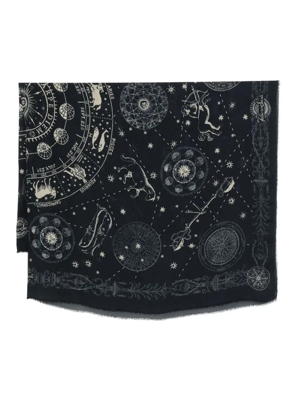 Astrology Print Stole - Faliero Sarti