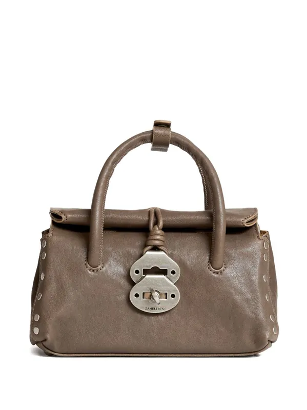 Dotta Tabacco Baby Small Leather Handbag - Zanellato