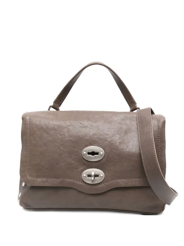 Postina Tabacco Baby Leather Handbag - Zanellato