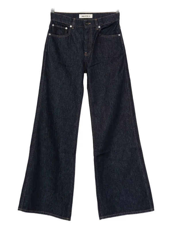 Denim Cotton Jeans - Semicouture