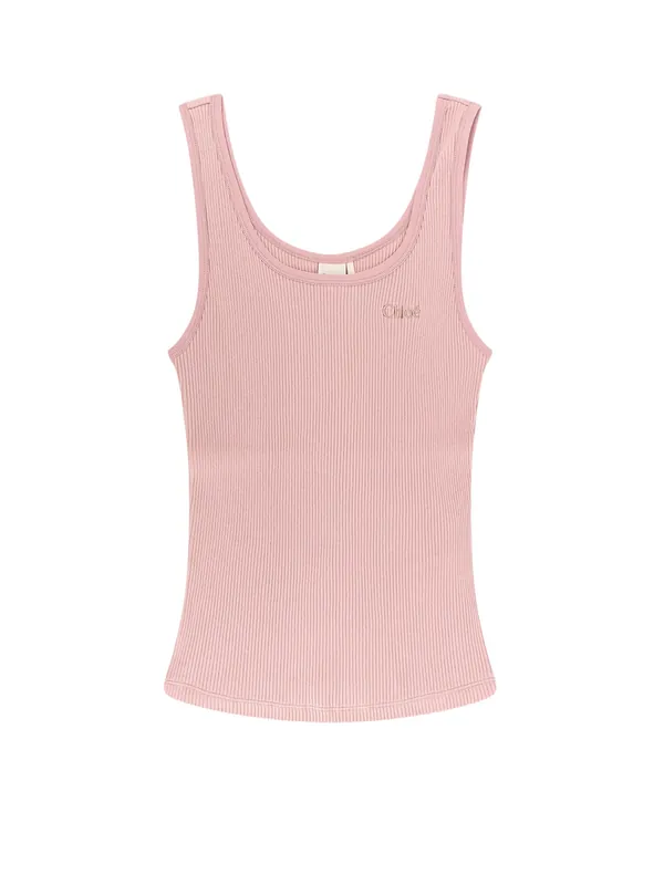 Ribbed Cotton Top - Chloé