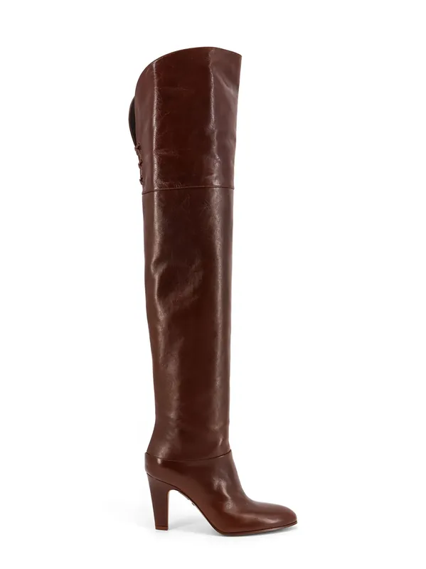 Eve Over The Knee Leather Boots - Chloé