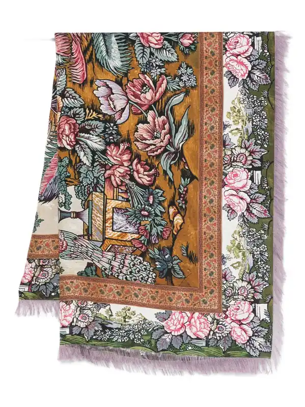 Printed Silk Scarf - Pierre Louis Mascia