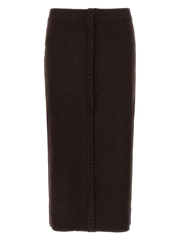 Bottoni Skirts Brown - Victoria Beckham