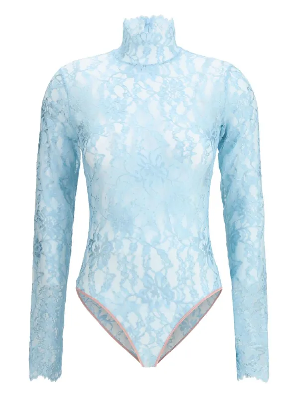 Floral Lace Bodysuit - Valentino Garavani