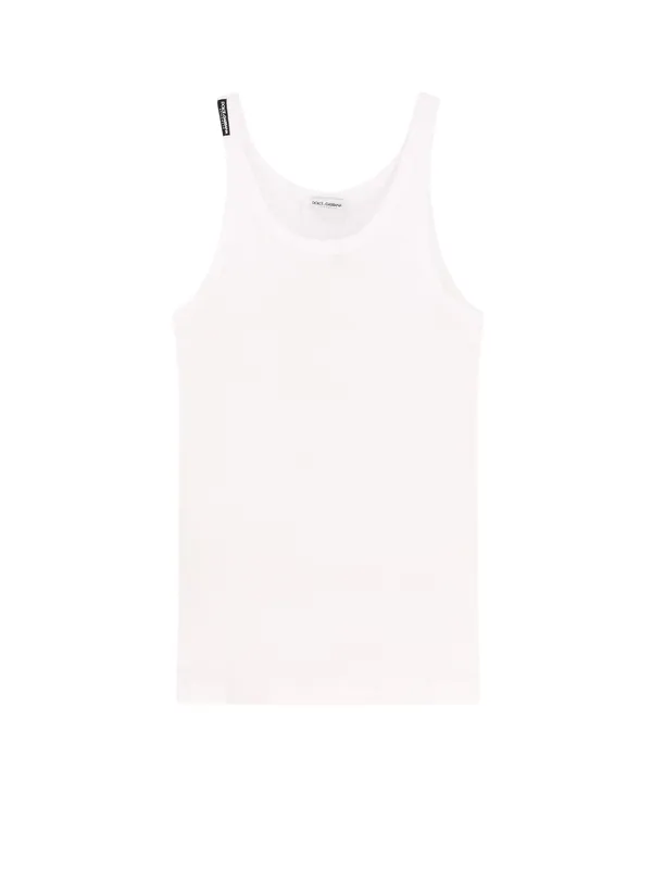 Ribbed Cotton Tank Top - Dolce & Gabbana