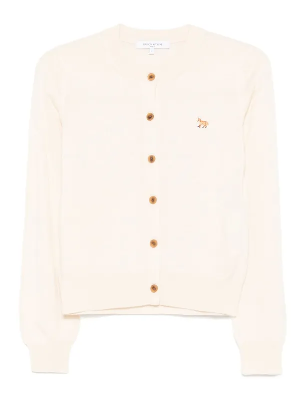 Baby Fox Wool Cardigan - Maison Kitsuné