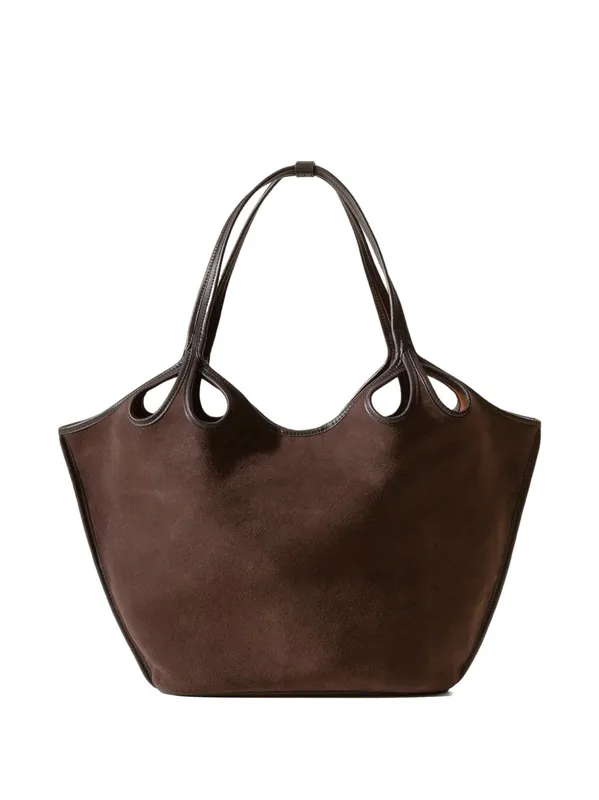 Escala Suede Leather Tote Bag - Hereu