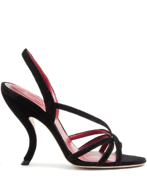 Fetishique Velvet Sandals - Valentino Garavani
