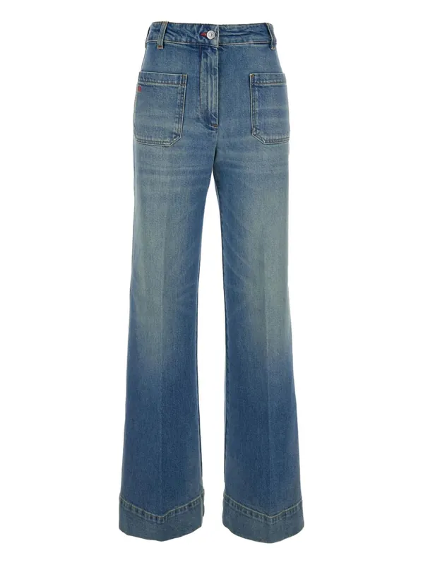 Flared Leg Denim Jeans - Victoria Beckham